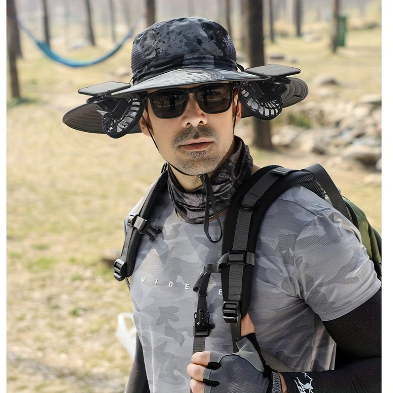 Sombrero Solar Turbo fresh.  con Ventiladores Integrados